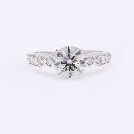 2.36 Carats Lab Grown Diamond 14K Gold Ring