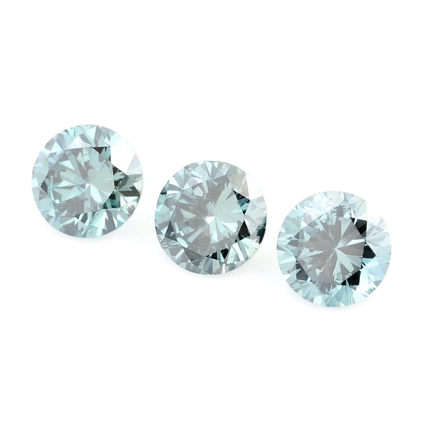 0.54 Blue Diamond Round Loose Gemstone