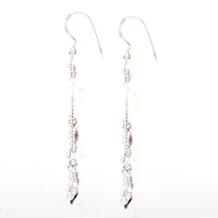 20.10 Ct Sapphire, Blue Topaz 925 Sterling Silver Earrings