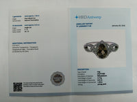 1.54 Ct Pear Mixed Cut Natural Tourmaline 950 Platinum Ring