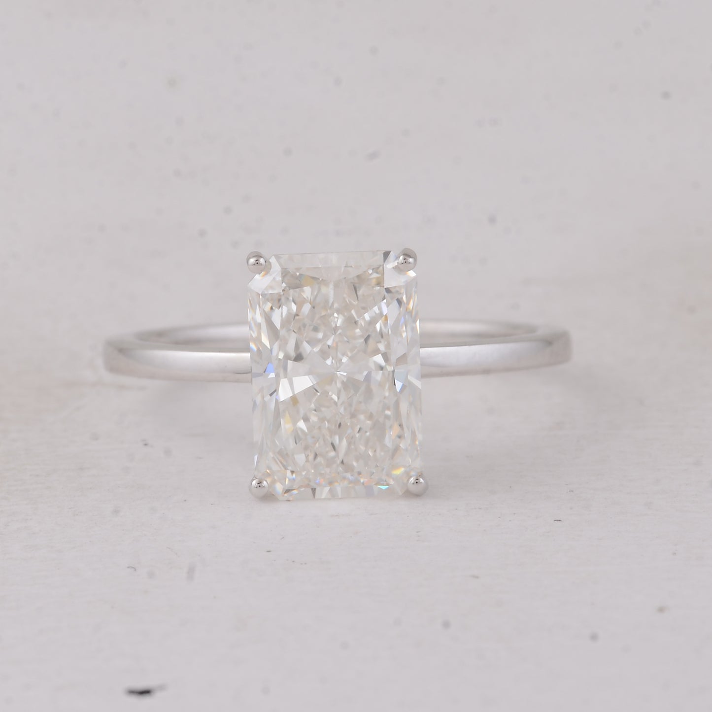 3.01 Carats Lab Grown Diamond 14K Gold Ring