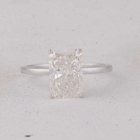 3.01 Carats Lab Grown Diamond 14K Gold Ring
