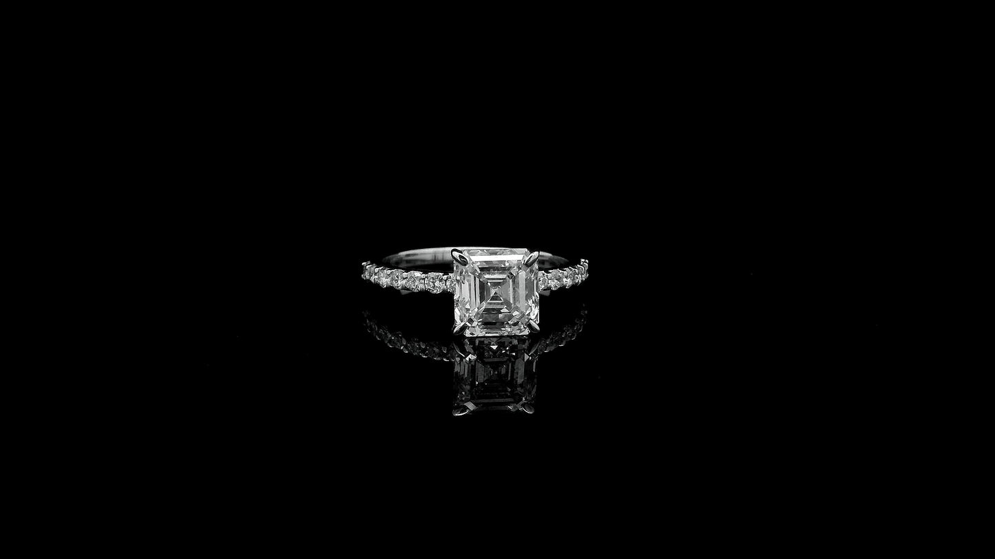 2.60 Carats Lab Grown Diamond 14K Gold Ring