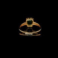 1.25 Ct Octagon Step Cut Natural Emerald 14K Gold Ring