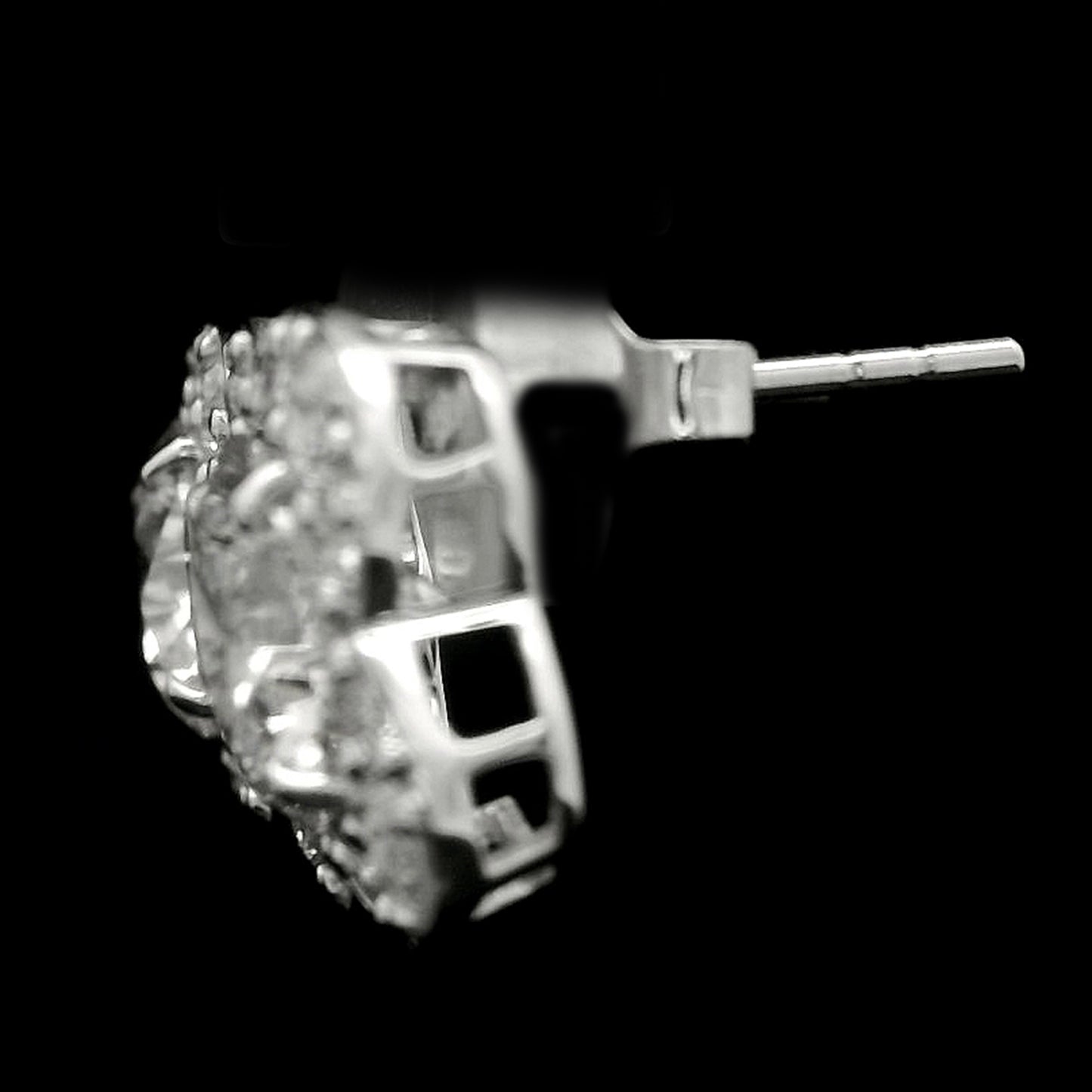4.03 Carats Lab Grown Diamond 14K Gold Earrings