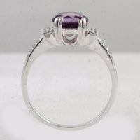 2.02 Ct Round Amethyst 925 Sterling Silver Ring