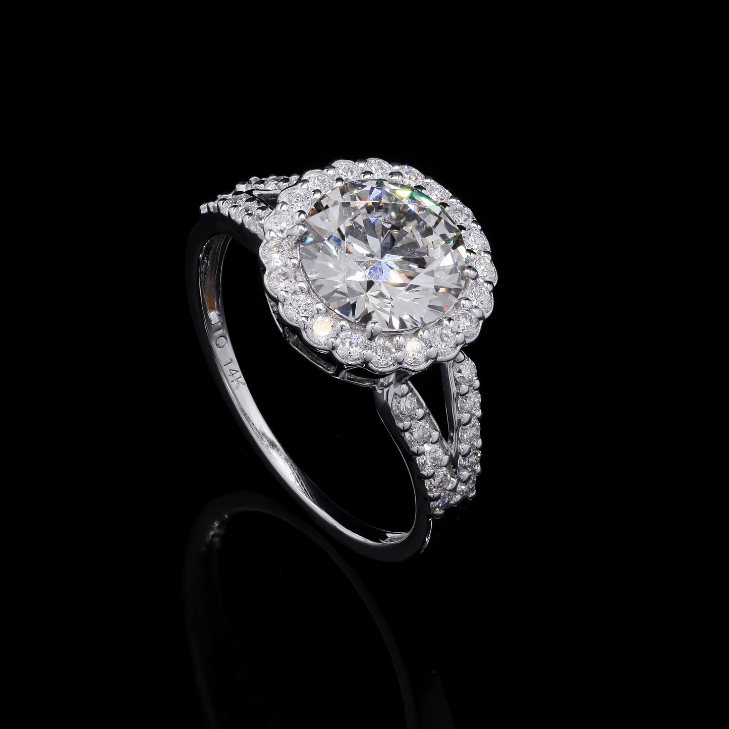 2.48 Carats Lab Grown Diamond 14K Gold Ring