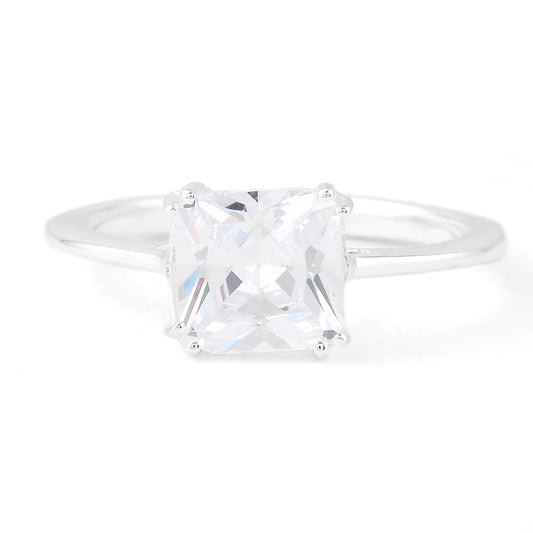 4.11 Ct Octagon Cubic Zirconia 925 Sterling Silver Ring