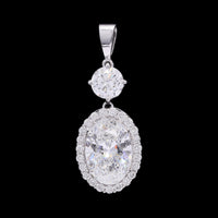 2.98 Carats Lab Grown Diamond 14K Gold Pendant
