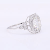 2.45 Carats Lab Grown Diamond 14K Gold Ring