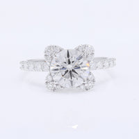 2.57 Carats Lab Grown Diamond 14K Gold Ring