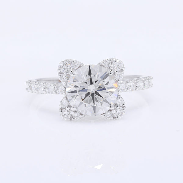 2.57 Carats Lab Grown Diamond 14K Gold Ring