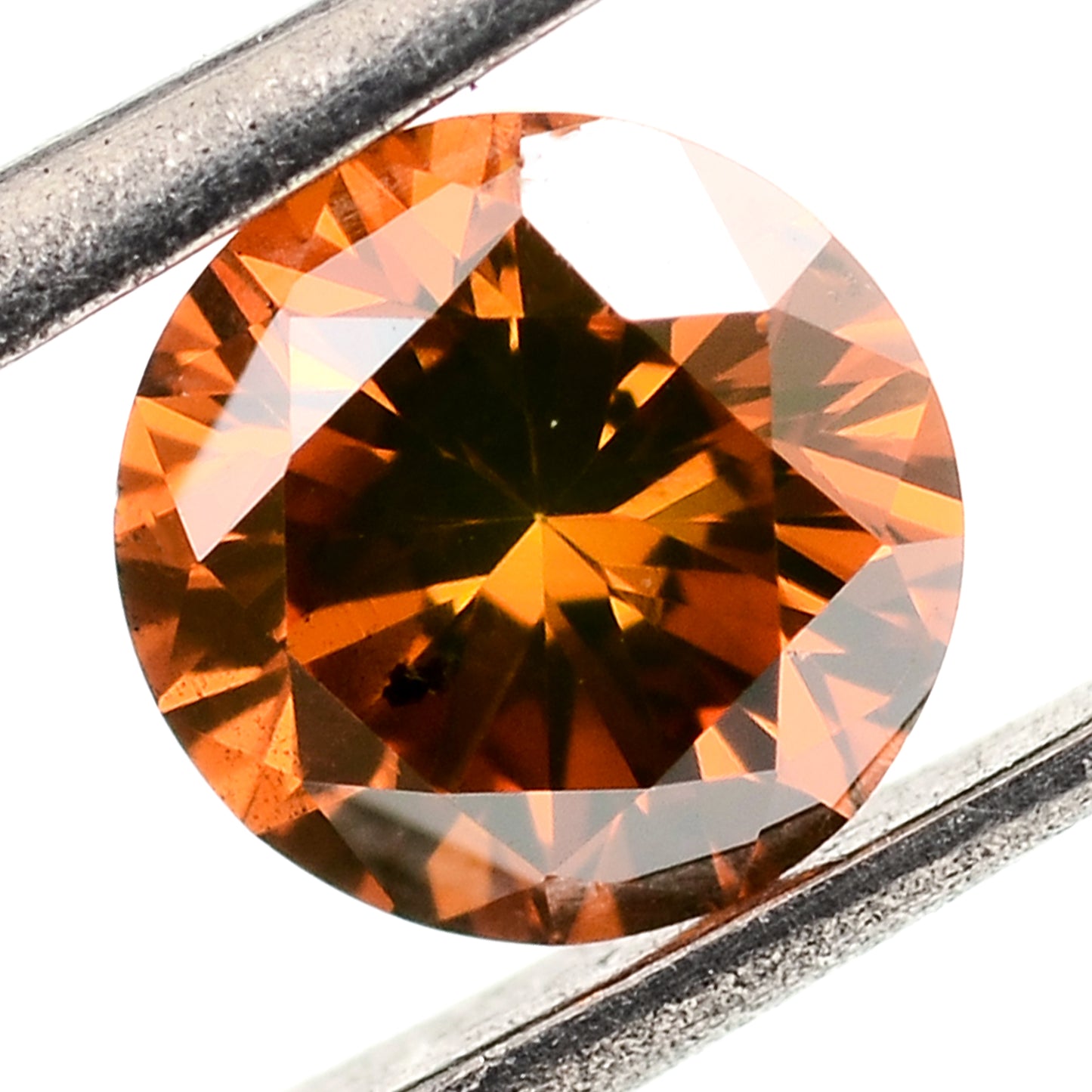 0.55 Red Diamond Round Loose Gemstone