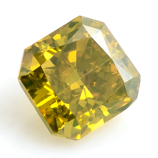 0.34 Carat Yellow Diamond Octagon Loose Gemstone