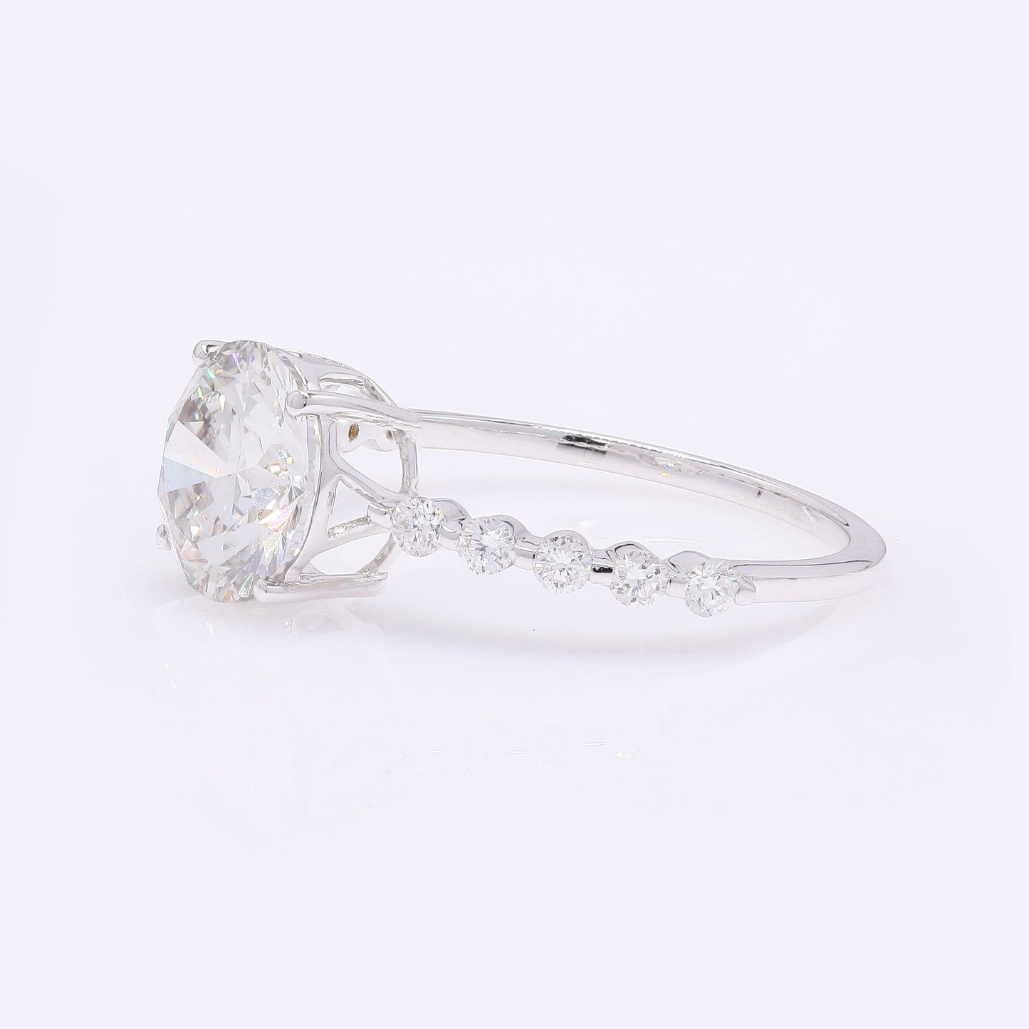 2.22 Carats Lab Grown Diamond 14K Gold Ring