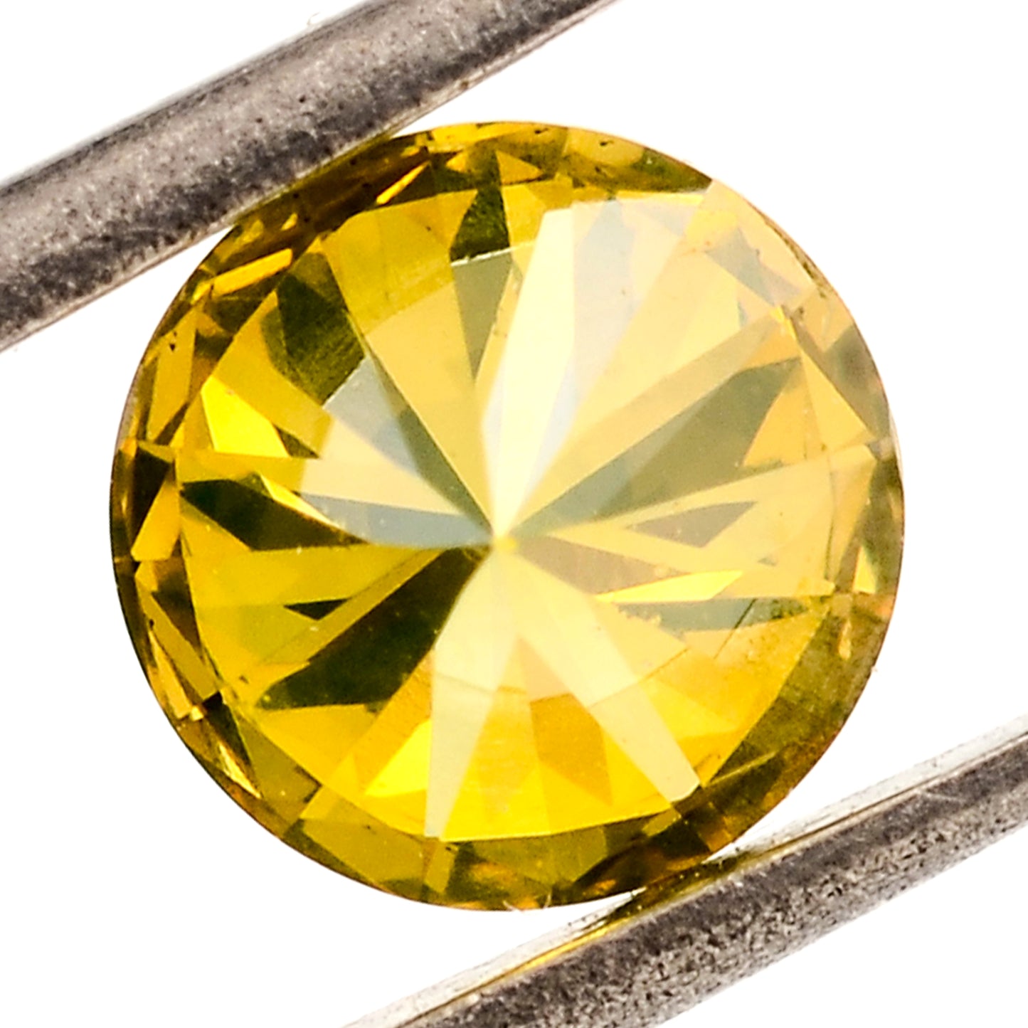 0.42 Yellow Diamond Round Loose Gemstone