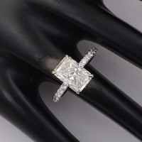 3.35 Carats Lab Grown Diamond 14K Gold Ring