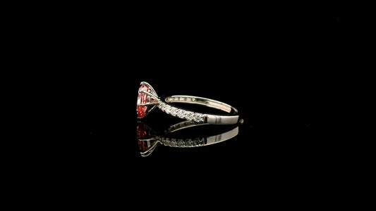 1.35 Carats Pink Lab Grown Diamond 14K Gold Ring