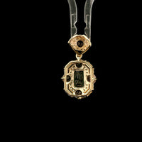 1.47 Ct Octagon Tourmaline 14K Gold Pendant