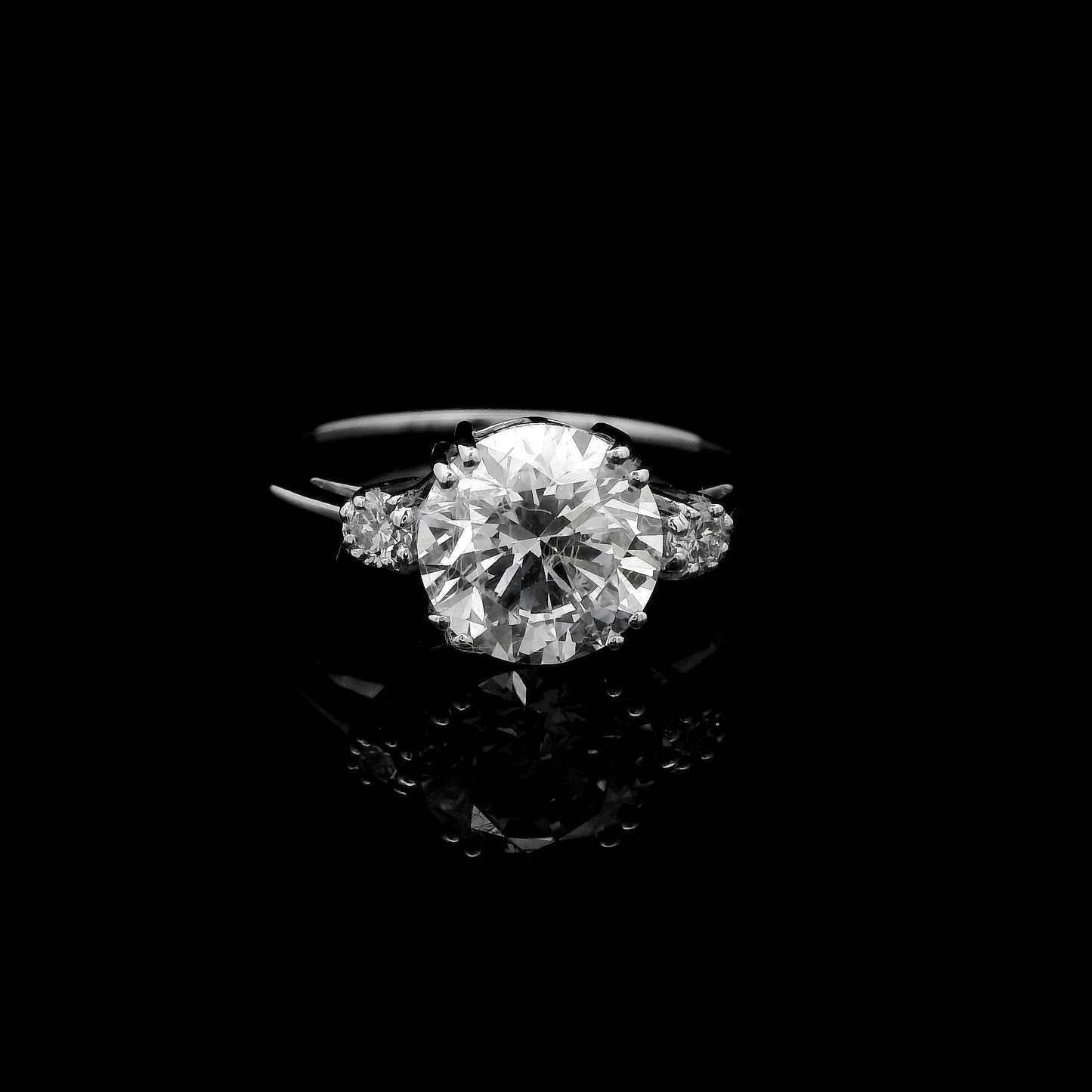 2.16 Ct Round Lab Grown Diamond 14K Gold Ring