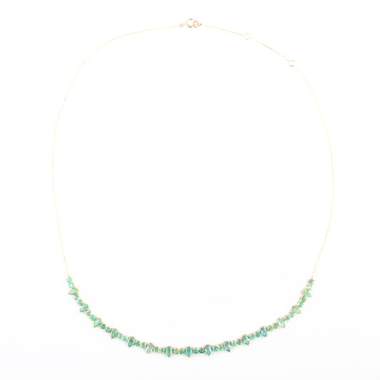 4.93 Carat Emerald 14K Gold Necklace