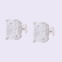 3.81 Carats Lab Grown Diamond 14K Gold Earrings