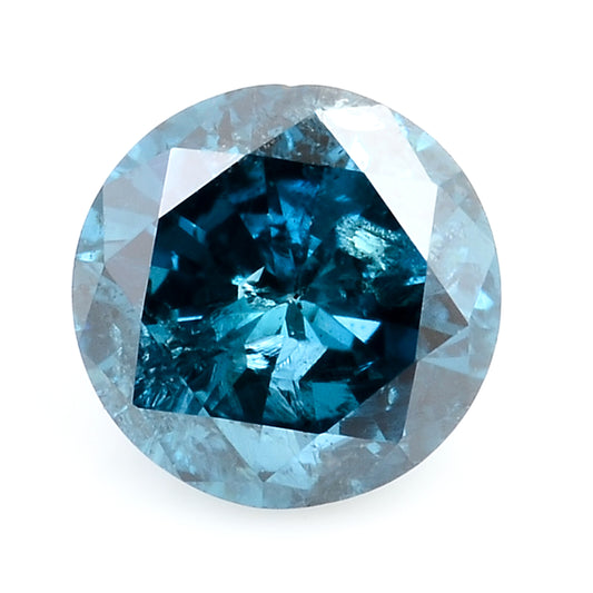 0.31 Blue Diamond Round Loose Gemstone