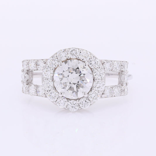 2.10 Carats Lab Grown Diamond 14K Gold Ring