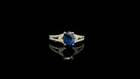 1.70 Ct Oval Mixed Cut Natural Sapphire 950 Platinum Ring
