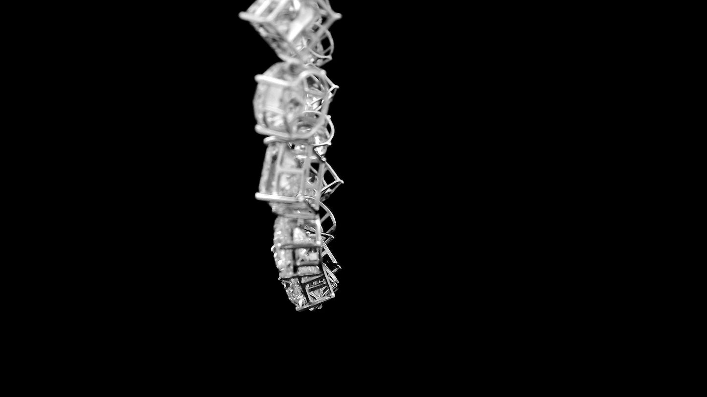 67.76 Carats Lab Grown Diamond 14K Gold Necklace