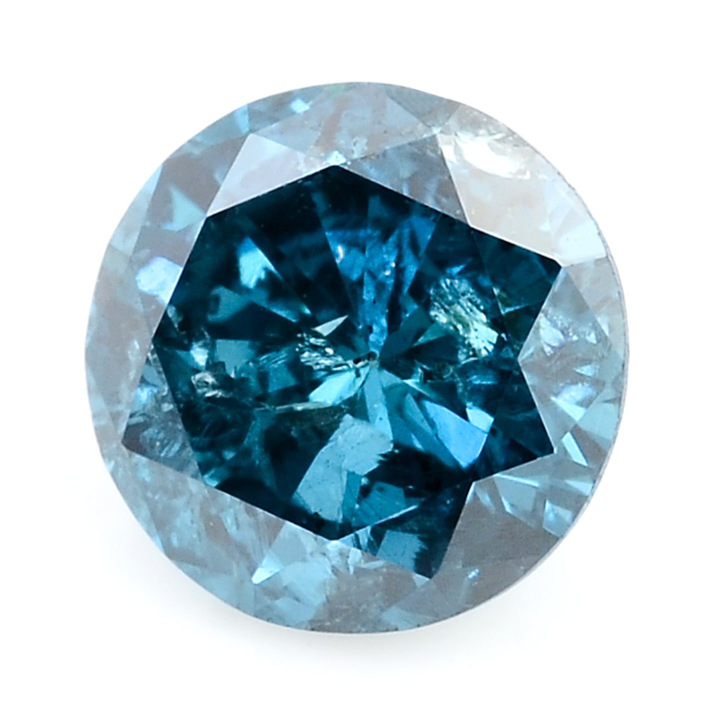 0.31 Blue Diamond Round Loose Gemstone