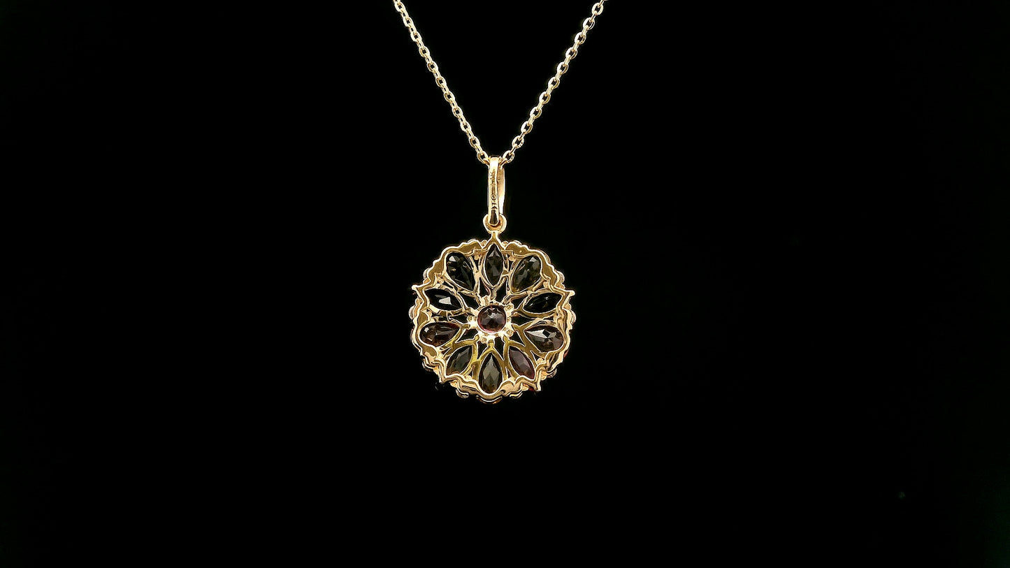 1.83 Ct Pear Tourmaline 14K Gold Pendant