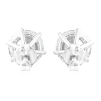 3.11 Carats Lab Grown Diamond 14K Gold Earrings