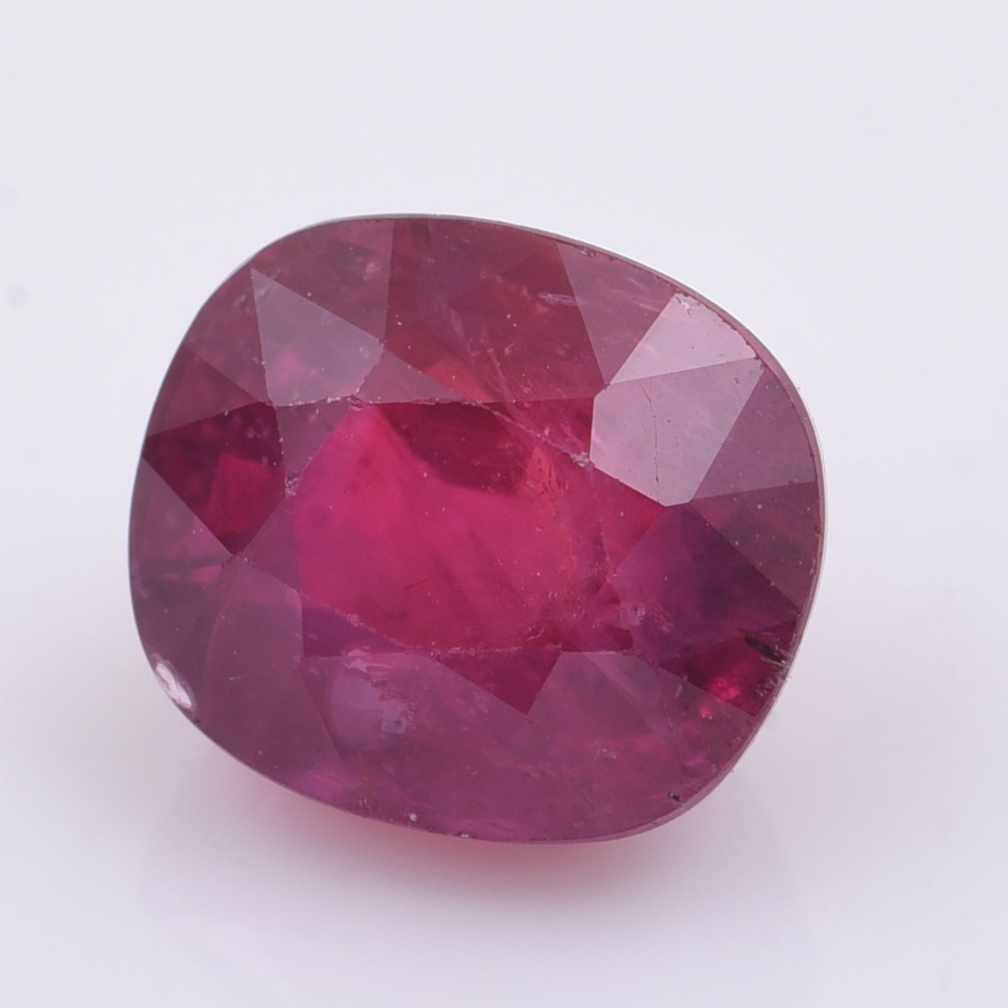 2.66 Natural Corundum Ruby Rectangular Cushion Mixed Cut Gemstone