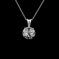 2.81 Carats Lab Grown Diamond 14K Gold Pendant