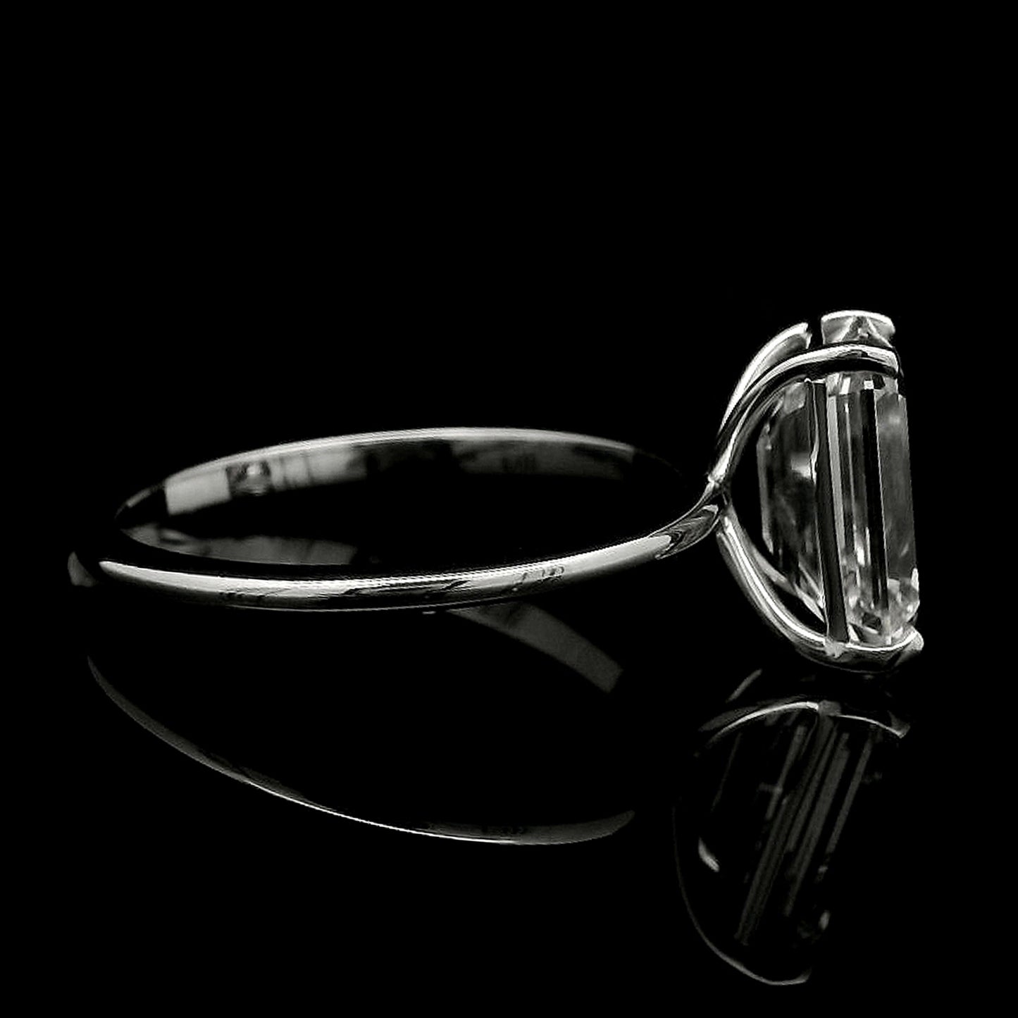3.04 Carats Lab Grown Diamond 14K Gold Ring