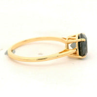 1.95 Ct Round Black Diamond 14K Gold Ring