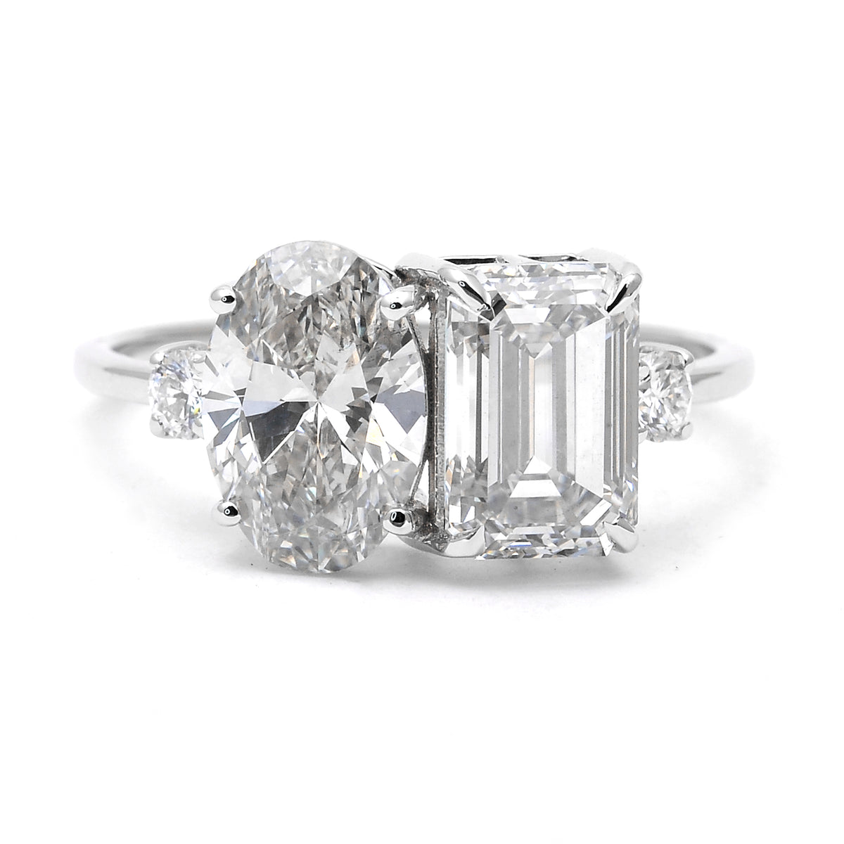 3.56 Carats Lab Grown Diamond 14K Gold Ring