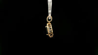 3.38 Ct Cushion Natural Sapphire 14K Gold Pendant