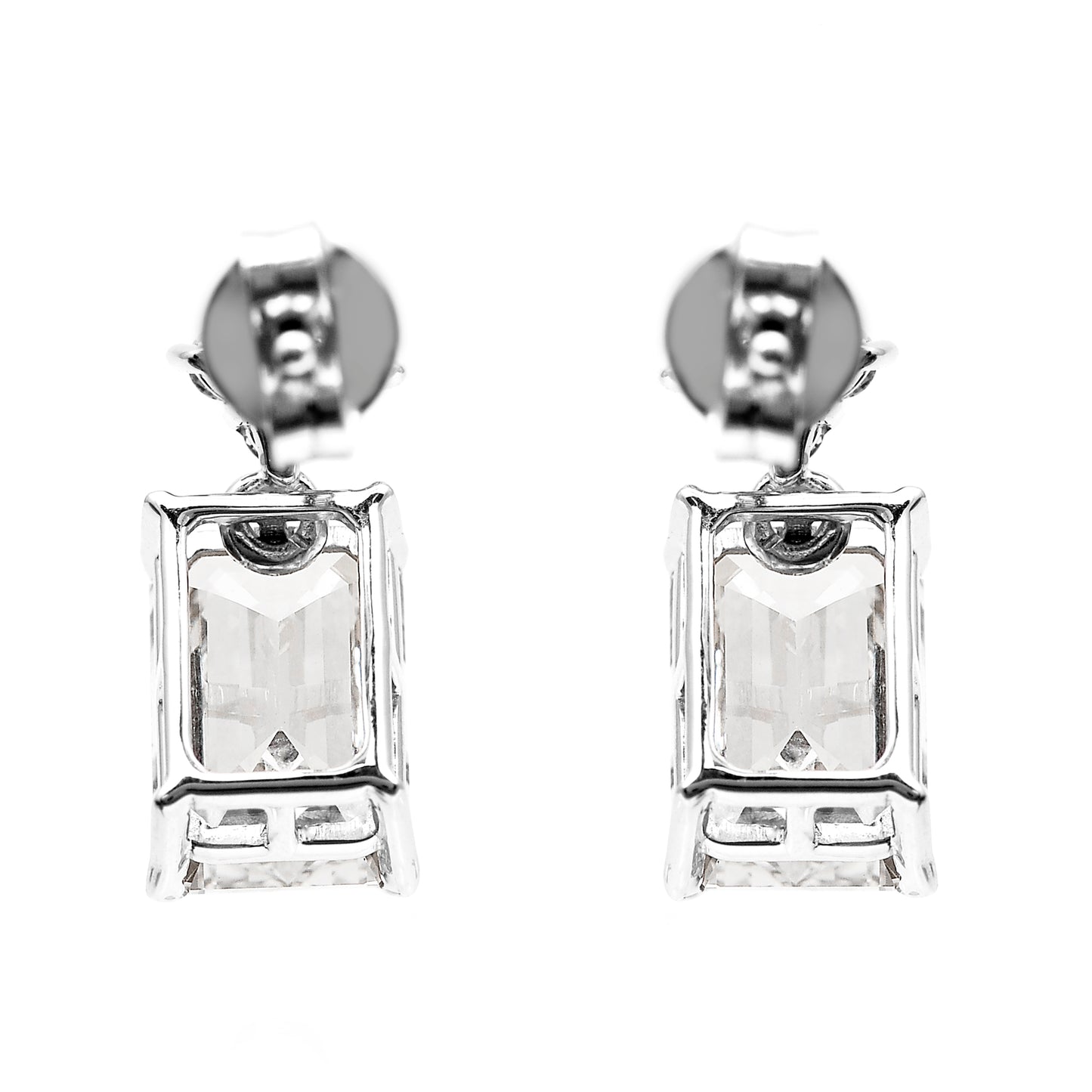 4.32 Carats Lab Grown Diamond 14K Gold Earrings
