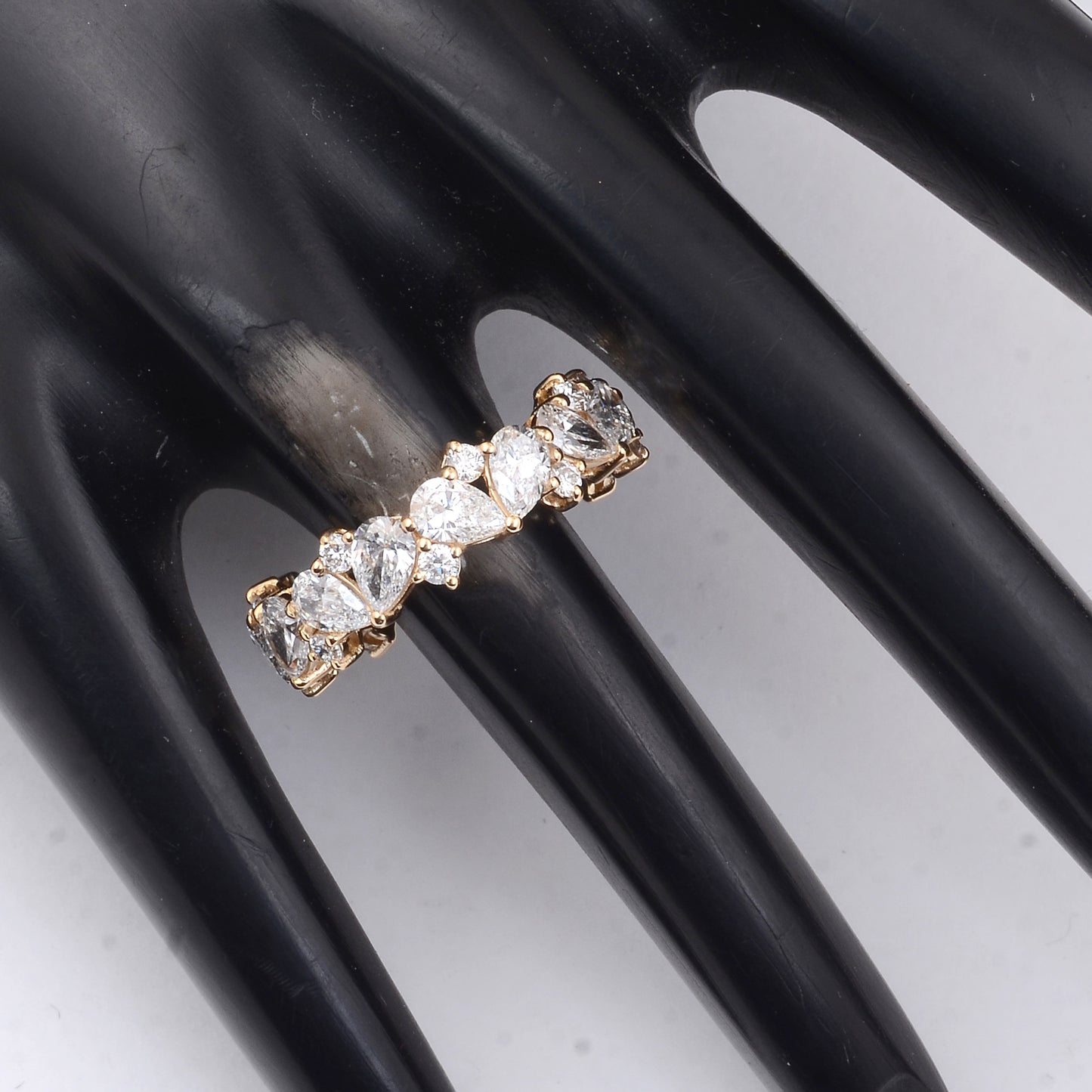 3.61 Carats Lab Grown Diamond 14K Gold Ring