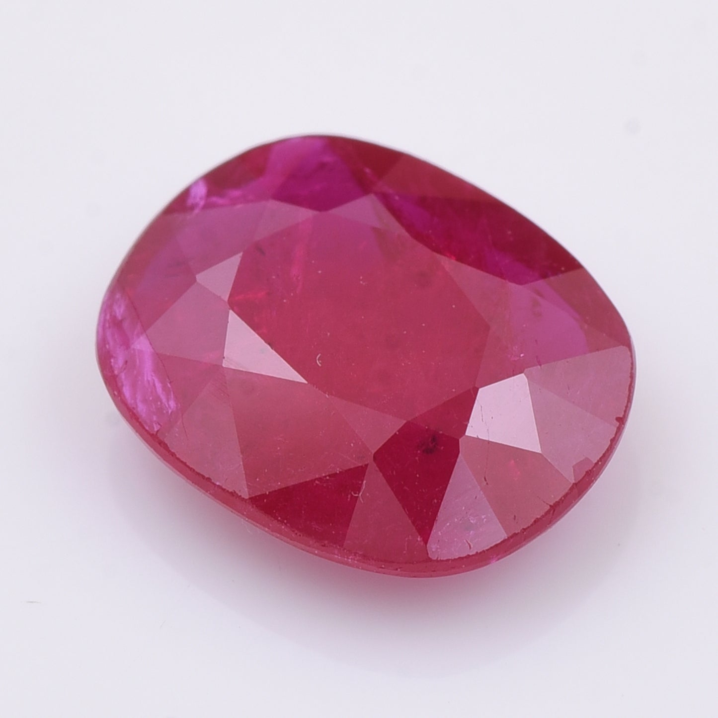 2.2 Natural Corundum Ruby Rectangular Cushion Mixed Cut Gemstone