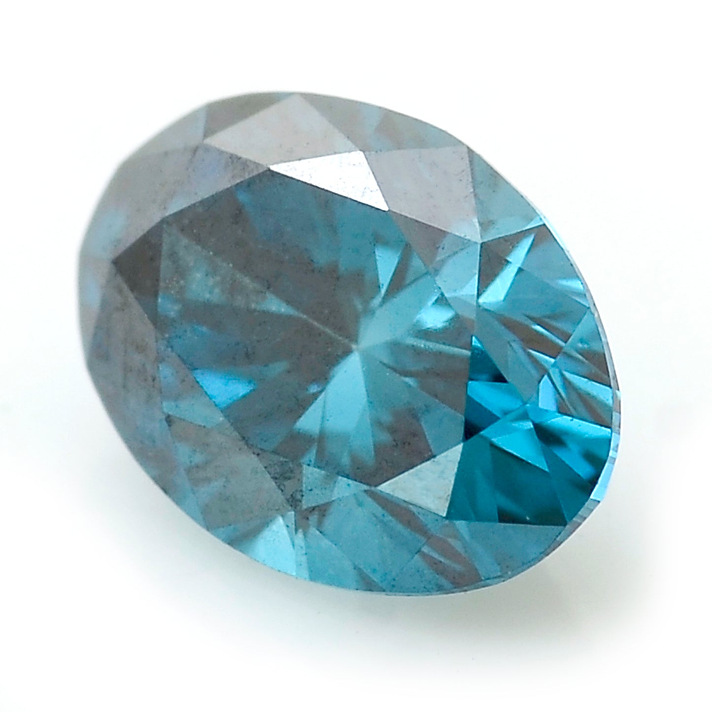 0.37 Blue Diamond Oval Loose Diamond