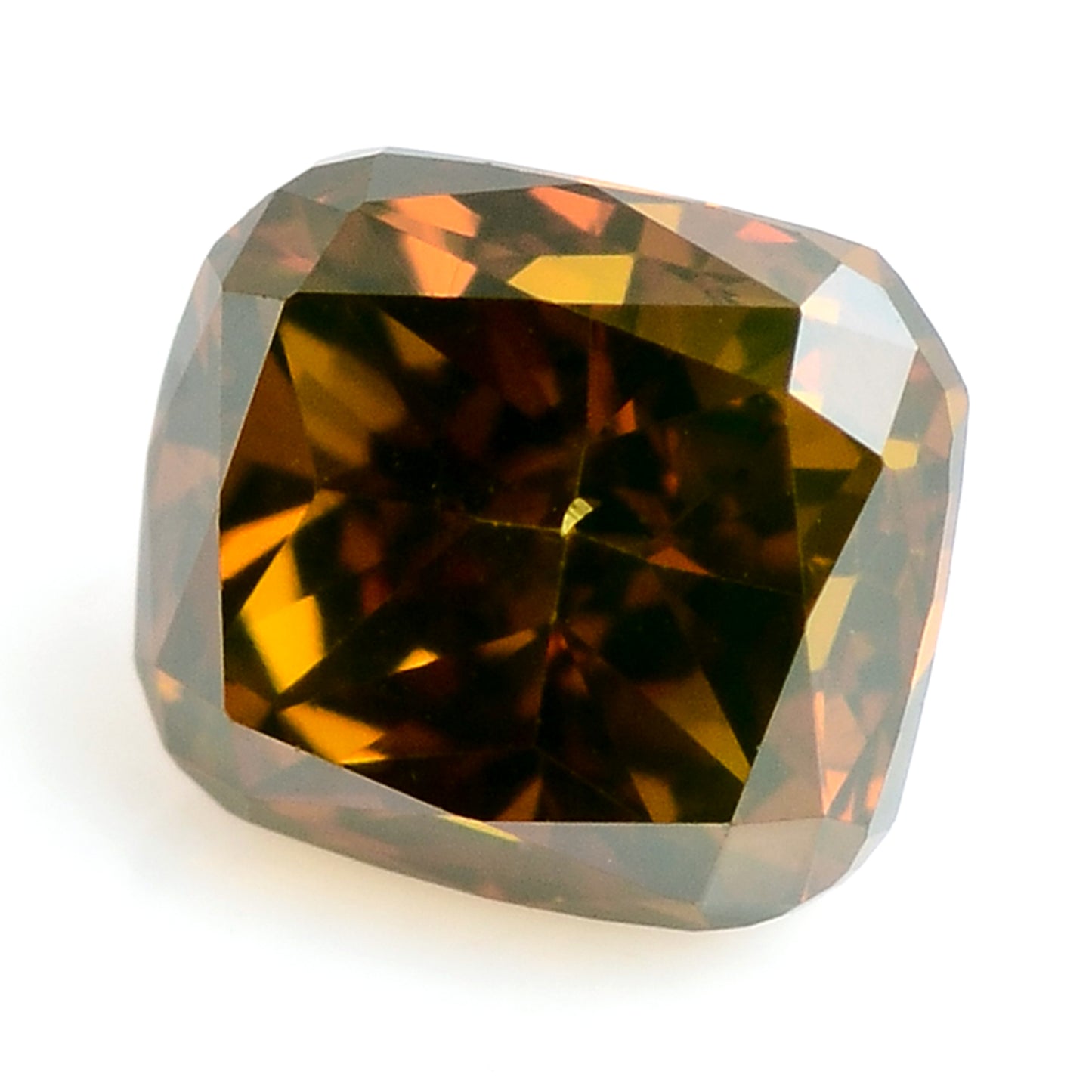 0.29 Carat Red Diamond Cushion Loose Gemstone