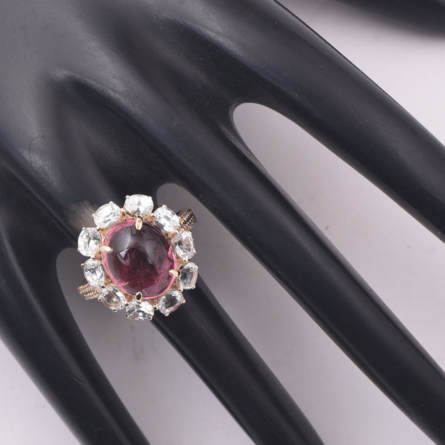 8.10 Ct Oval Tourmaline 9K Gold Ring