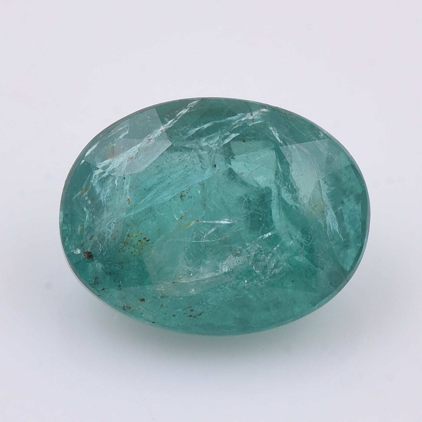 1.8 Natural Beryl Emerald Oval Mixed Cut Gemstone