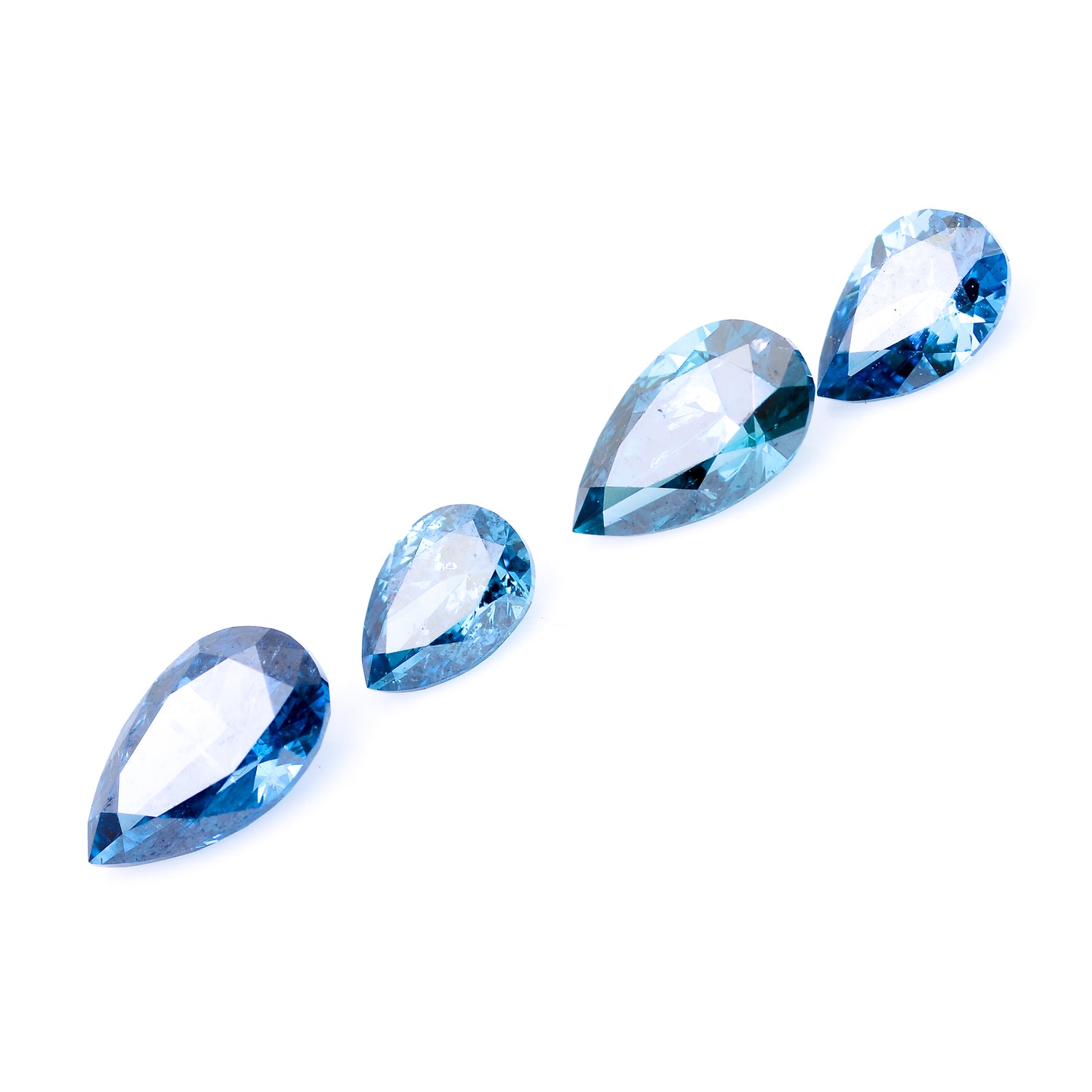 1.14 Blue Diamond Pear Loose Diamond