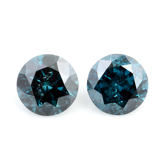 0.79 Blue Diamond Round Loose Gemstone
