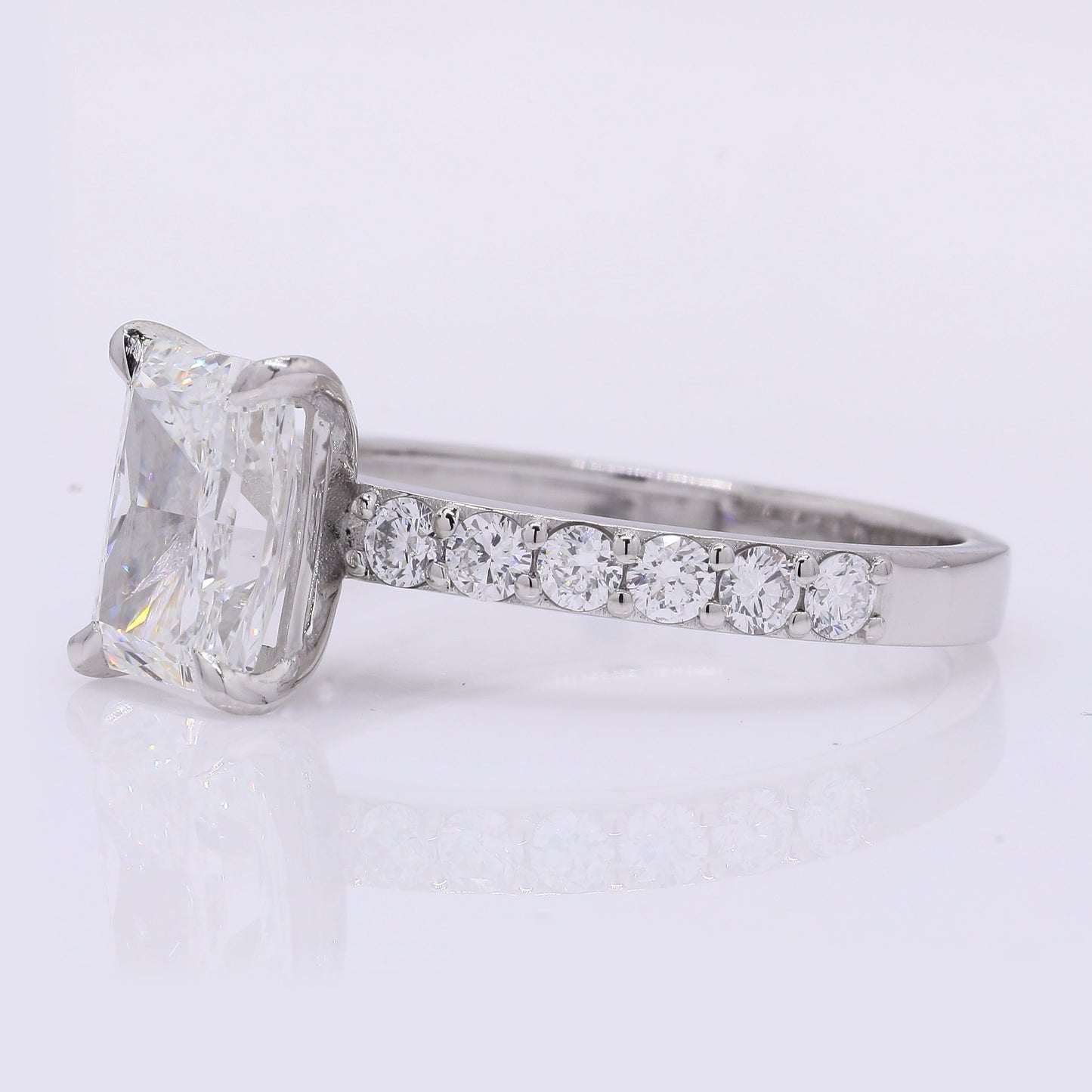 2.13 Carats Lab Grown Diamond 950 Platinum Ring