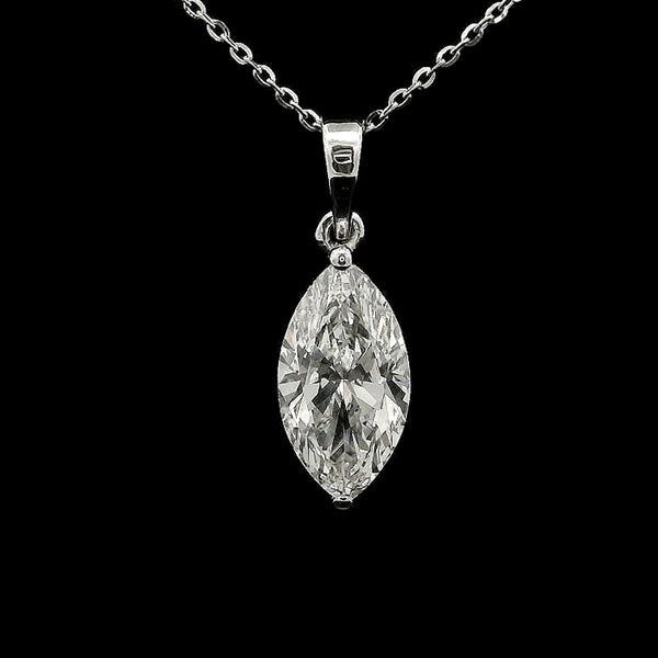 2.02 Carats Lab Grown Diamond 14K Gold Pendant